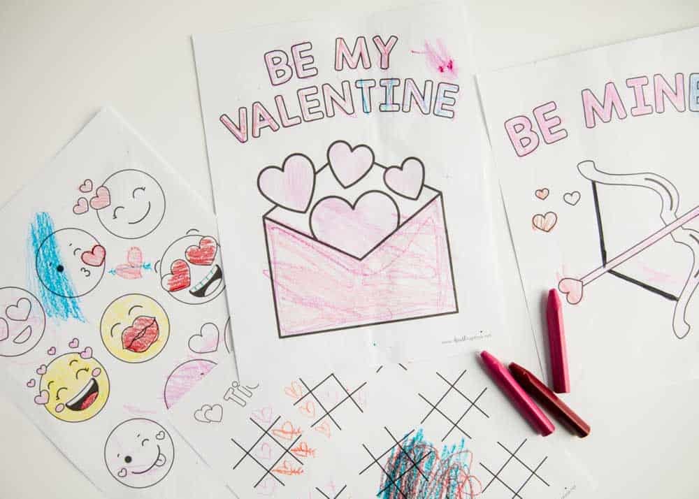 valentine coloring pages