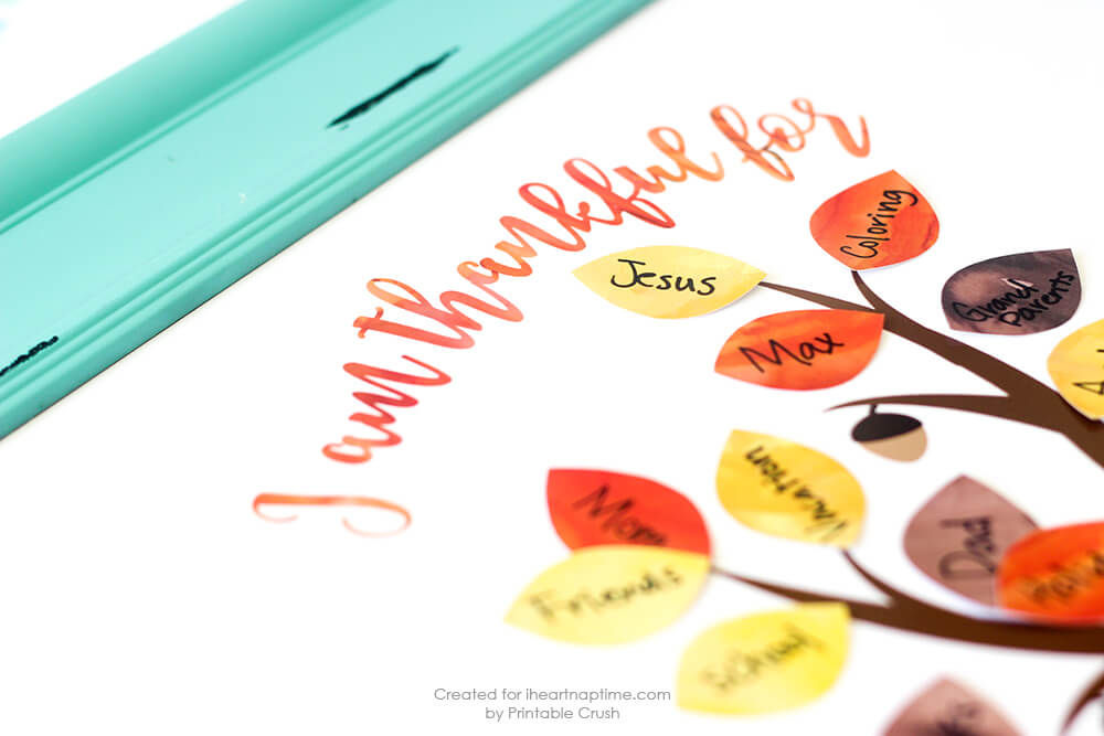 FREE Thanksgiving Thankful Tree Printable