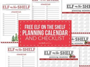 FREE Elf on the Shelf Calendar and Checklist - I Heart Naptime