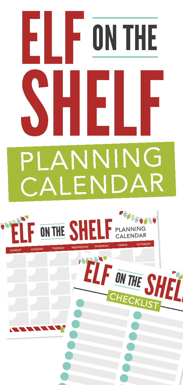 FREE Elf on the Shelf Calendar and Checklist - I Heart Naptime