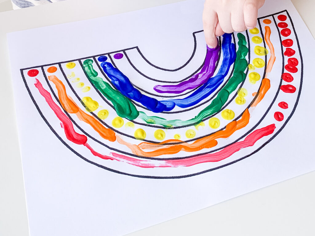 Rainbow coloring page - The Inspiration Board