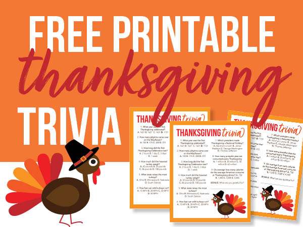 Thanksgiving Day Trivia Printable