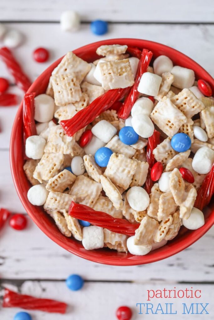 Red, White and Blue Trail Mix