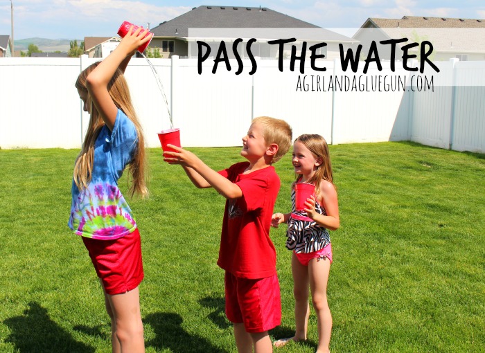 Kids pouring water