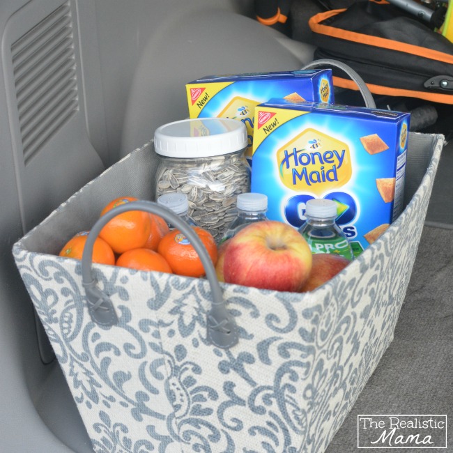 Travel snack basket