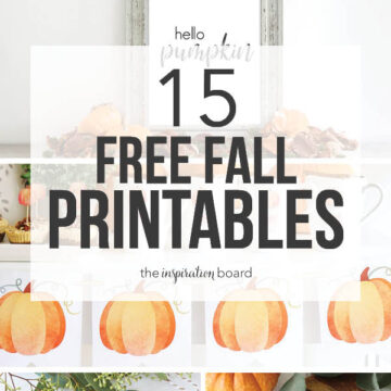 15 FREE Fall Printables