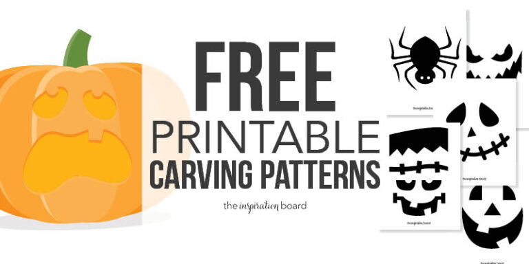 Free Printable Pumpkin Carving Patterns - The Inspiration Board
