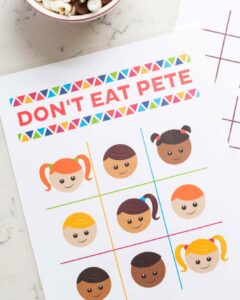 Don't Eat Pete Game (FREE Printable) - The Inspiration Board