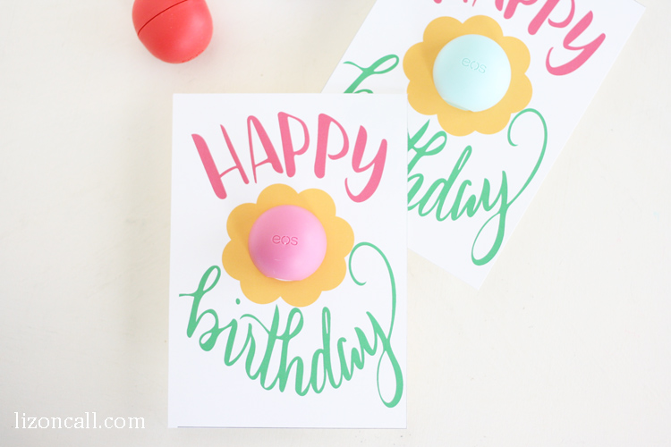 Eos Flower Free Printable Birthday Card