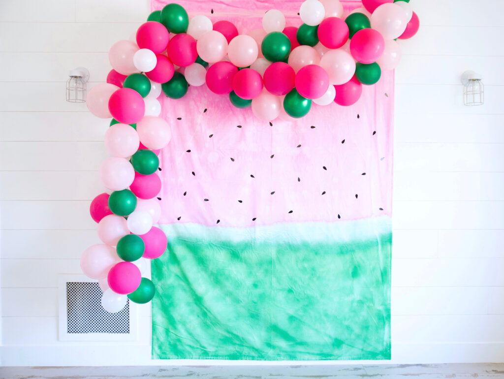 Watermelon-Themed Girls Birthday Backdrop