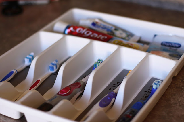 5 Toothbrushes in a storage container