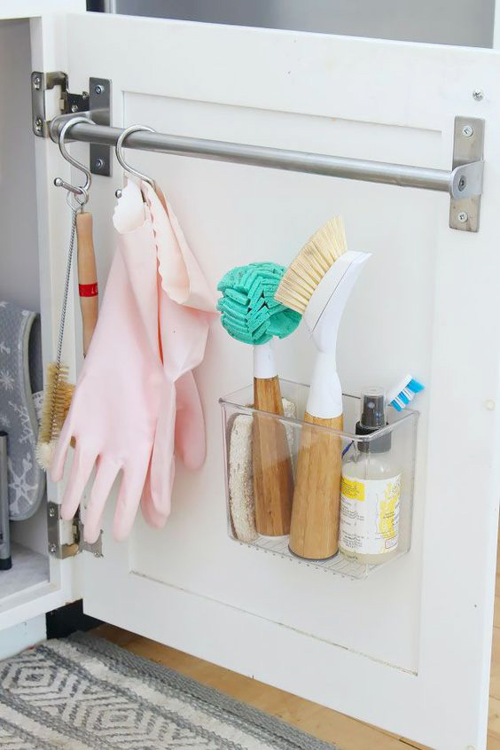 Under the kitchen sink organization