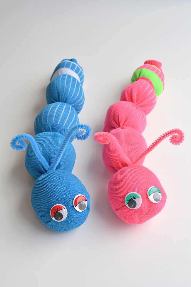 Sock Worm Craft for Kids