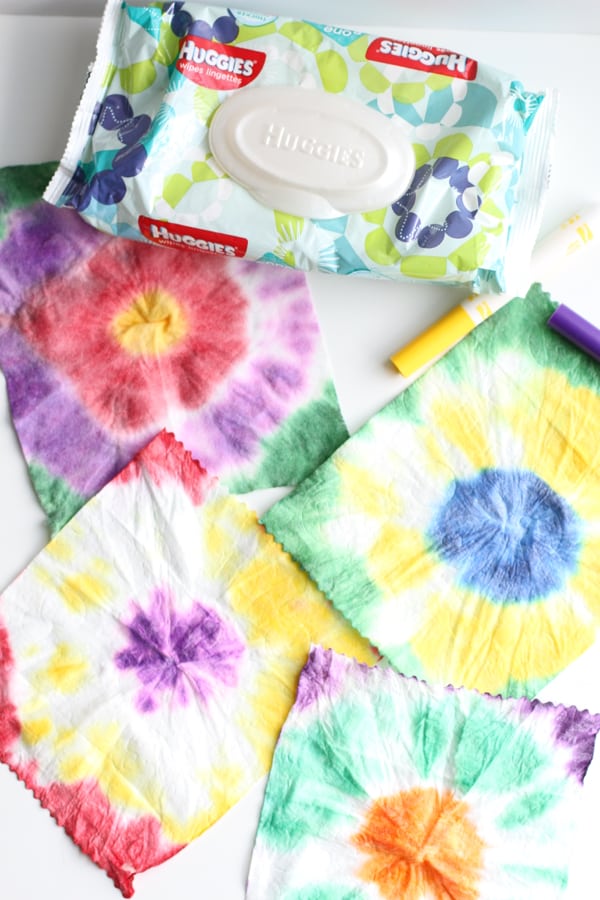 Baby Wipe Tie Dye