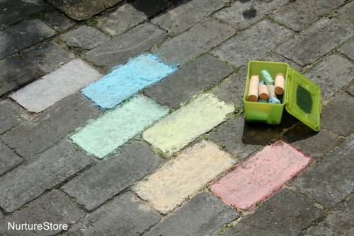 Color Matching Chalk Game