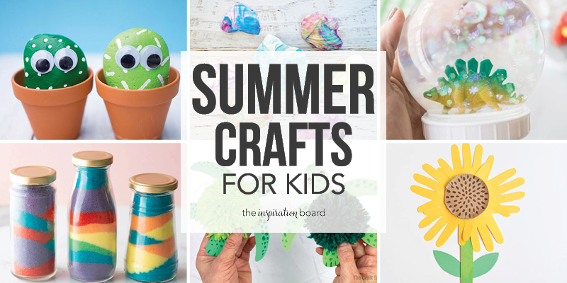 Summer Crafts for Kids Horizontal Collage