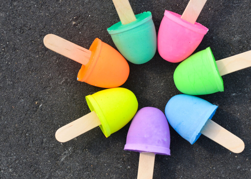 DIY Chalk Popsicles