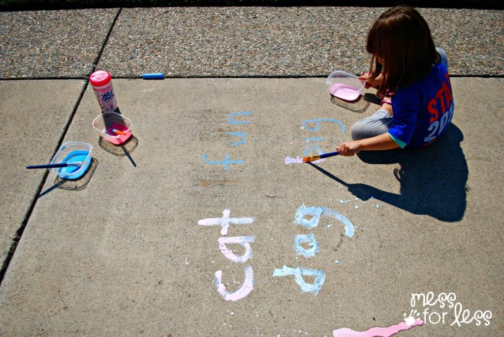 Word Tracing Chalk Game