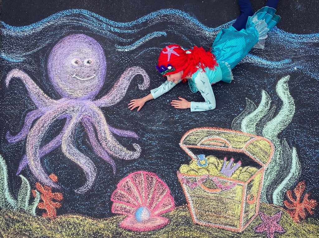 Under the Sea Chalk Art