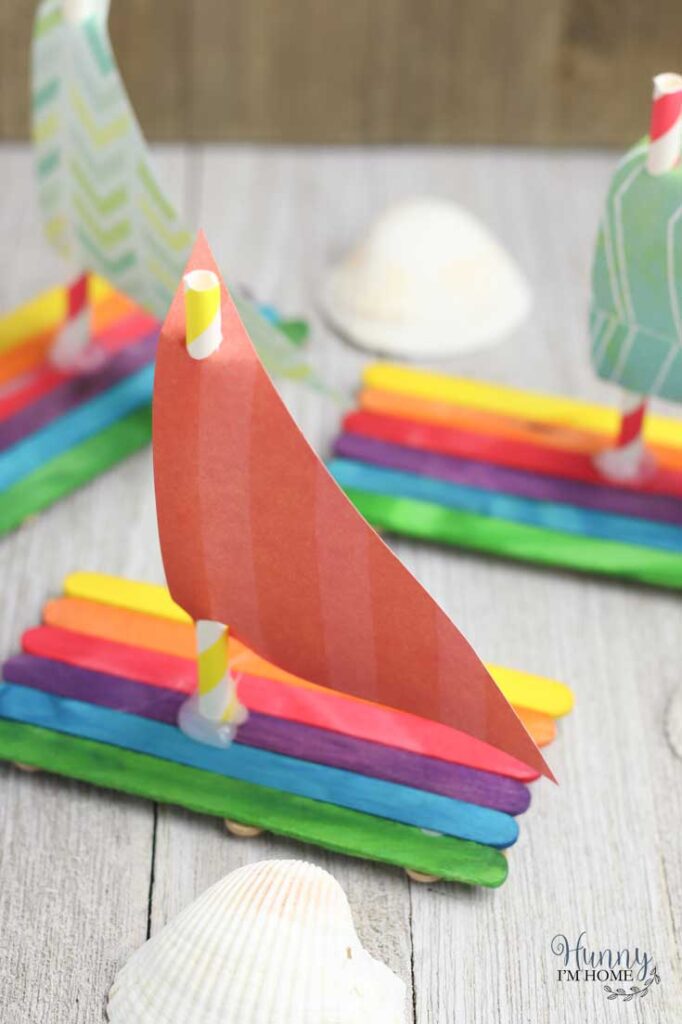 Popsicle Stick Boat Craft