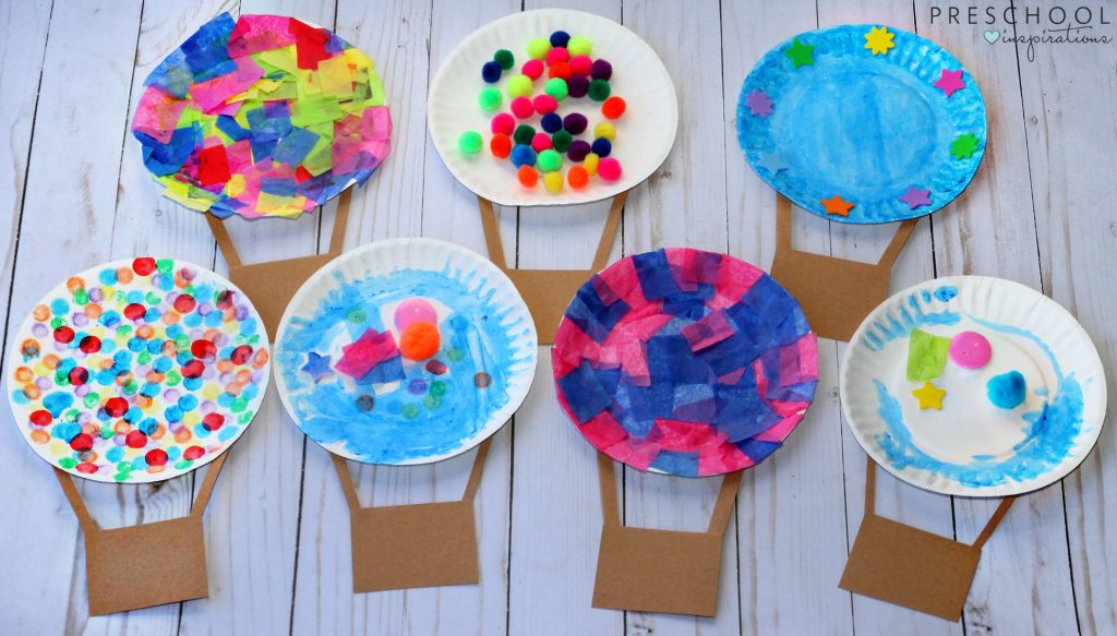 Hot Air Balloon Paper Plate Craft