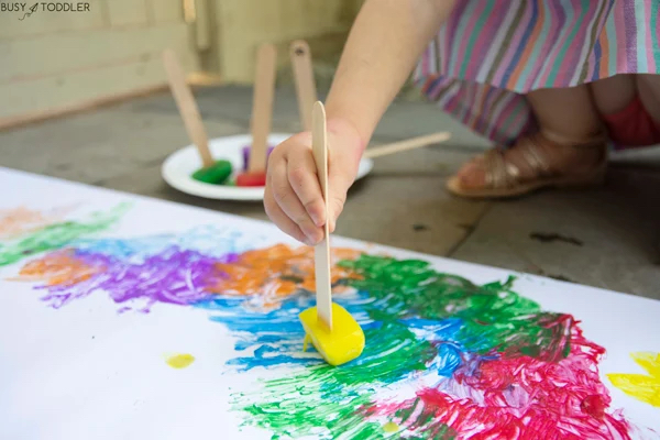 Easy DIY Chalk Paint - Busy Toddler