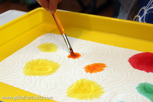 Paper Towel Water Color Painting Craft