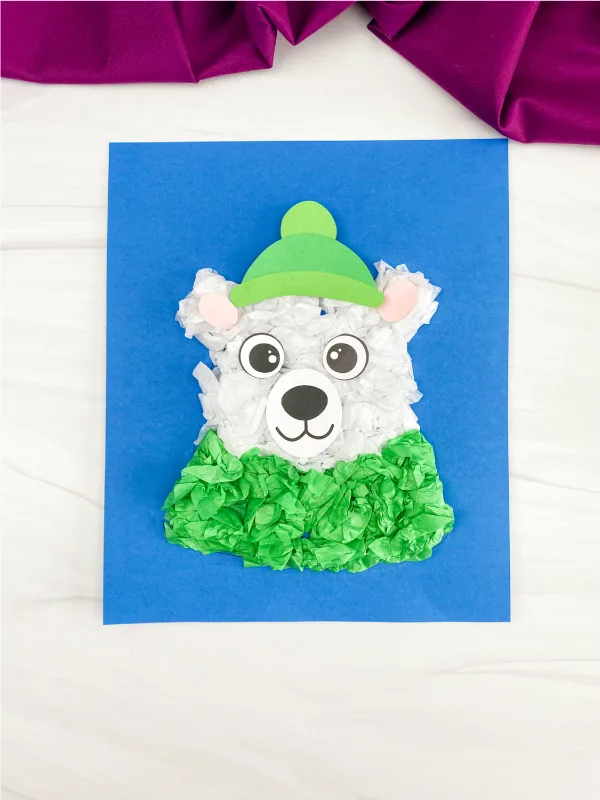 These tissue paper crafts prove that upcycling and using what you have at home is the perfect way to be creative! All of these DIY tissue paper crafts are perfect for kids of all ages and creativity! Polar Bear Tissue Paper Craft