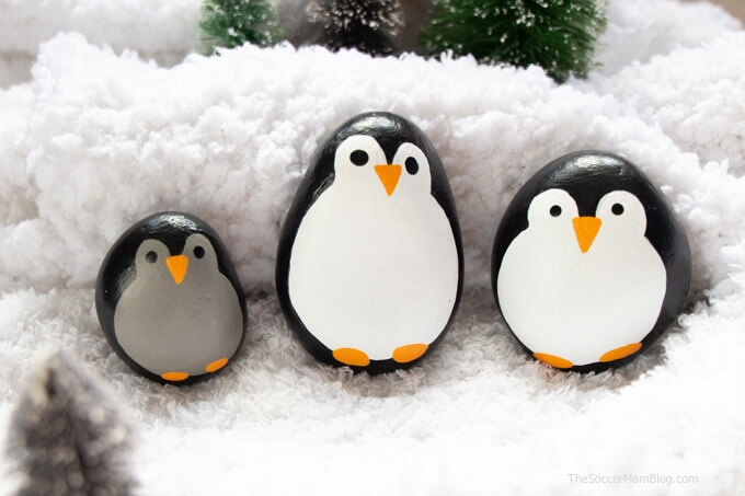 Painted Rock Ideas- Penguins