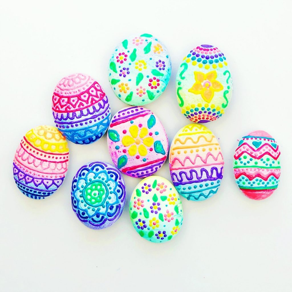 Painted Rock Ideas- puffy paint