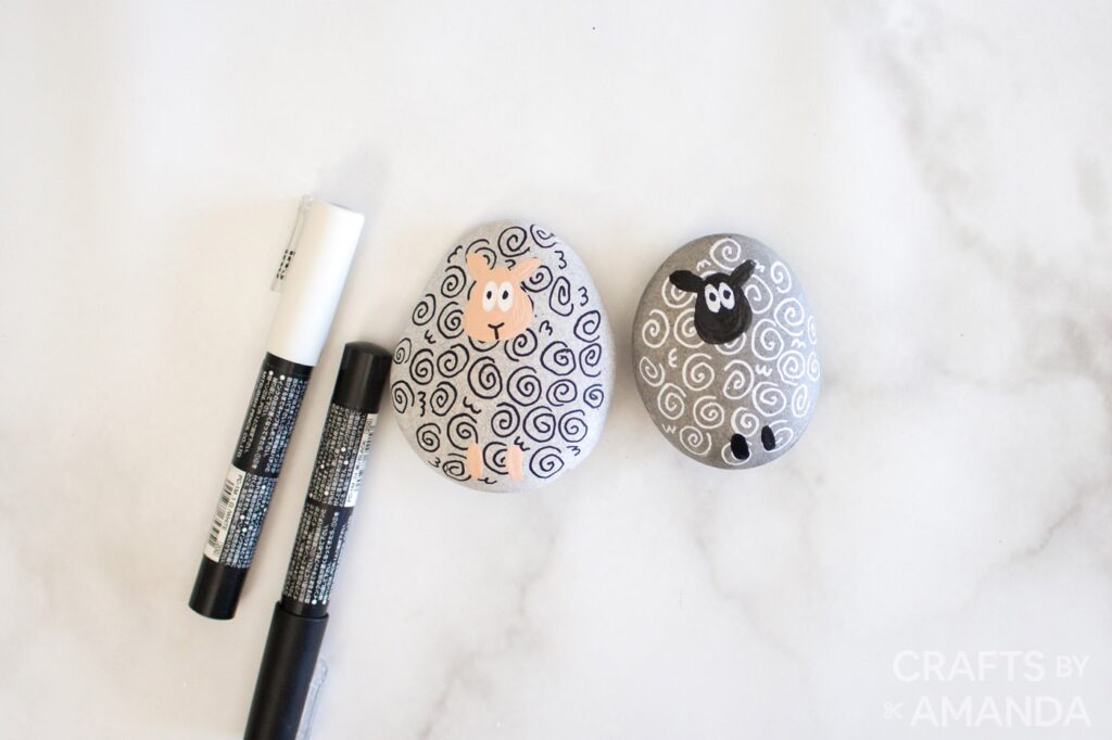 Painted Rock Ideas- Sheep