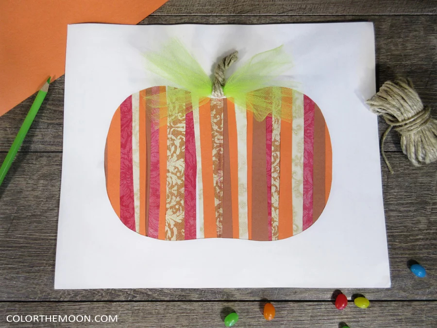 Paper Strips Pumpkin