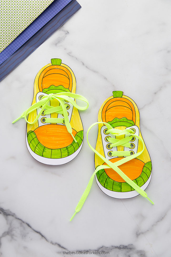 Fun Indoor Activities for Kids at Home...fantastic ideas to help keep your little ones busy all afternoon. Creative and fun activities that everyone will love. Cardboard Shoe Tying