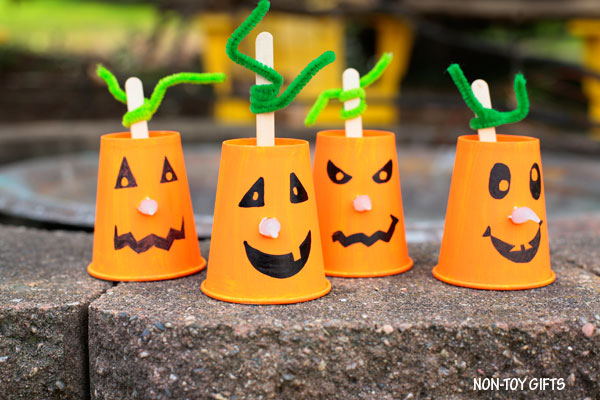 Paper Cup Jack-o-Lantern