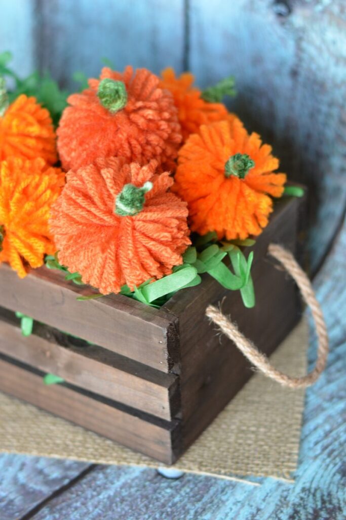 Pumpkin Yarn Garland