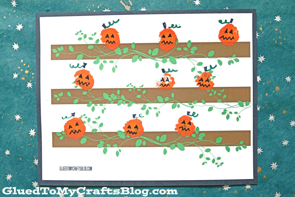 Pom Pom Painted Pumpkin Patch