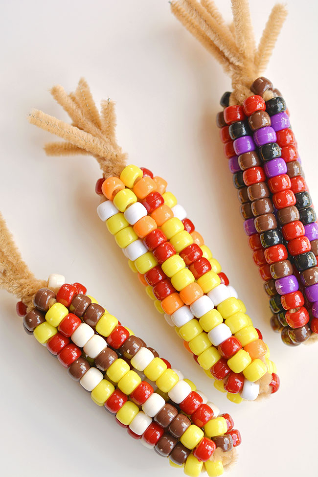 Beaded Corn Fall Craft