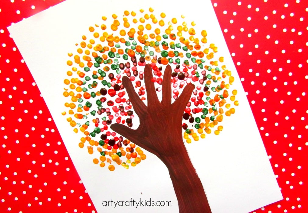 Autumn Handprint Tree