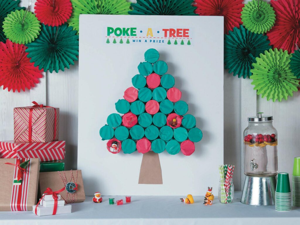 Poke A Tree Christmas Game