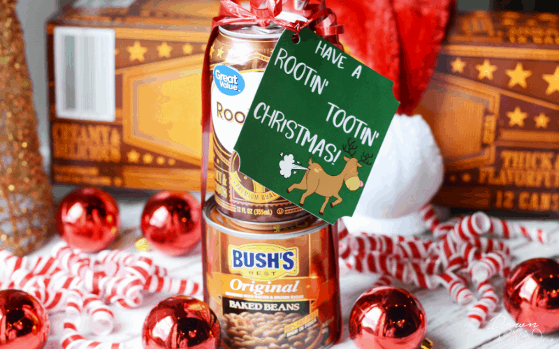 Root Beer and Baked Beans White Elephant Gift