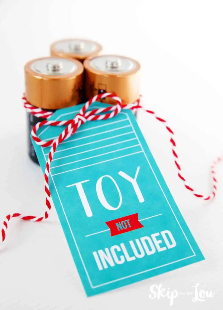 Toy Not included White Elephant gift Tag