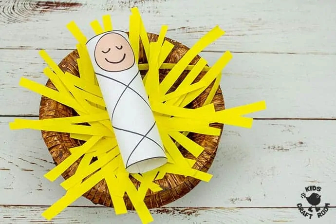 Baby Jesus in a Manger Craft