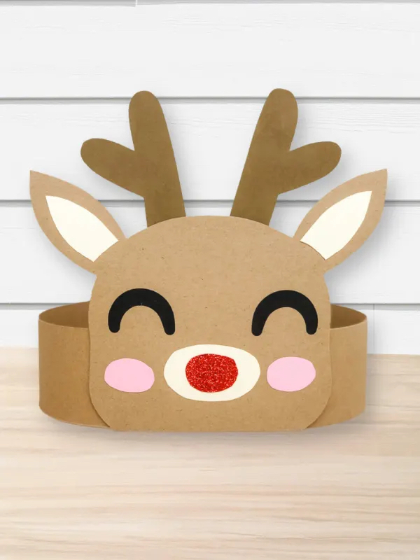Easy Christmas Crafts for Kids...festive ideas to help bring the holiday cheer into your home this season. Simple instructions perfect for little hands. Reindeer Headband Craft