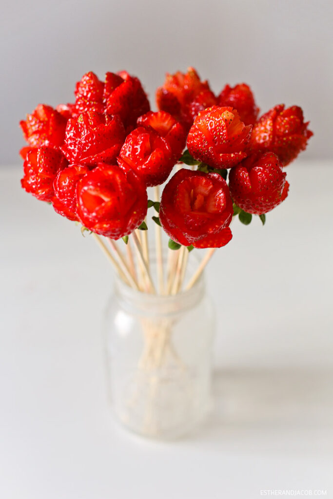 Valentines Day Strawberry Rose Bouquet