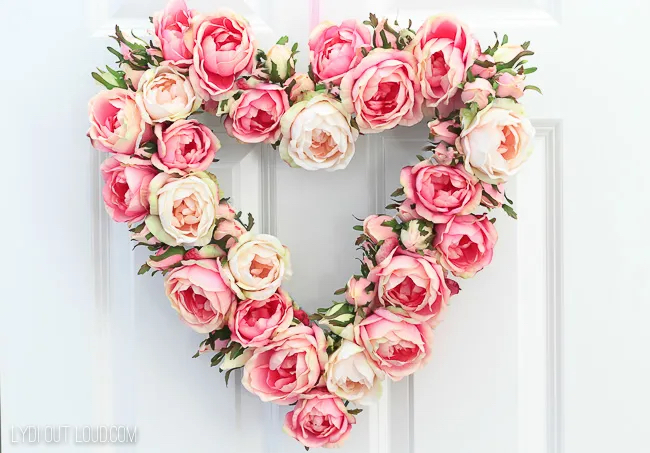 Floral Valentine's Day Wreath