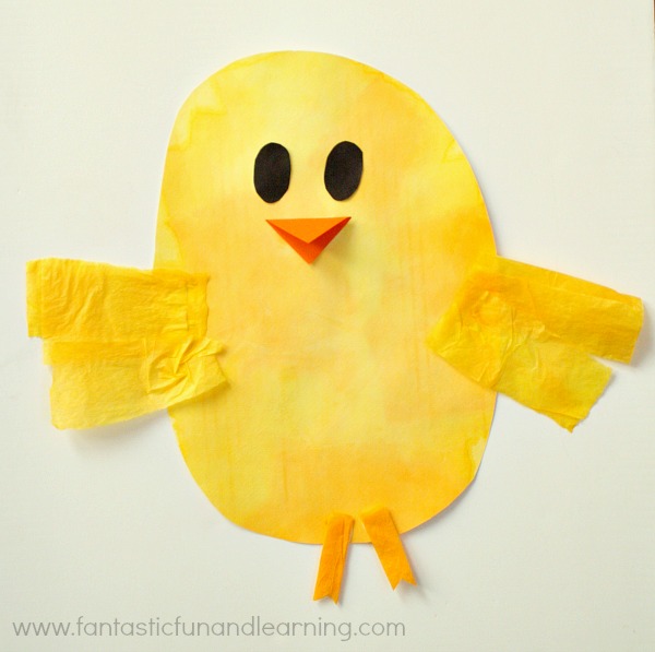Bleeding Tissue Paper Easter Craft- Easy Easter Craft for Kids