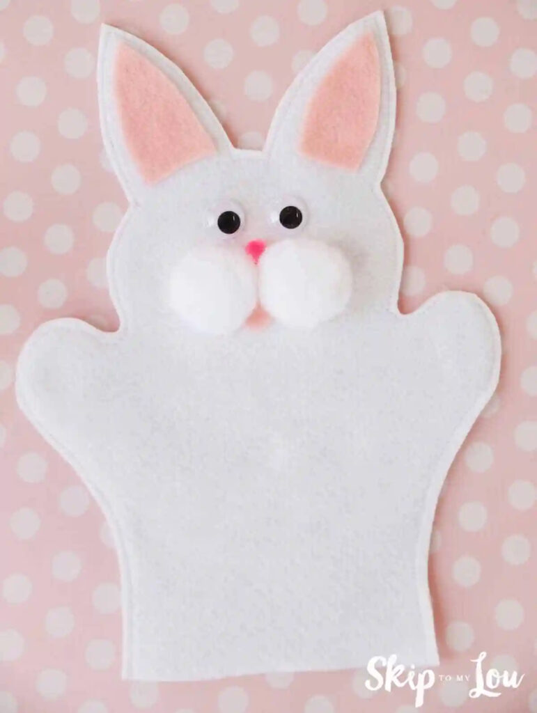 DIY Bunny Puppet- Easy Craft for Kids