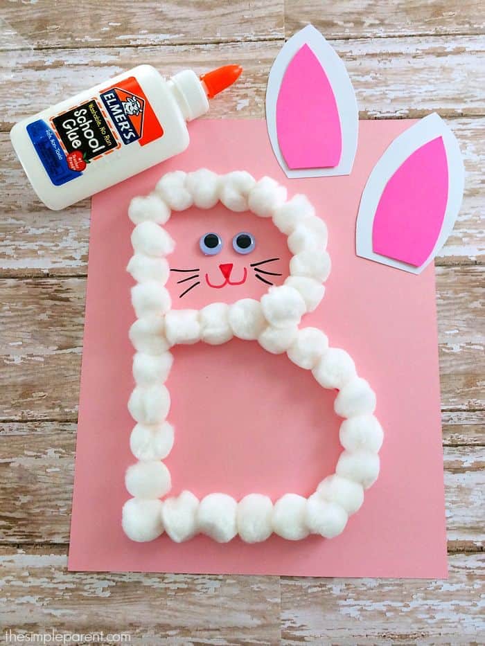 B is for Bunny- Easter Craft for Kids