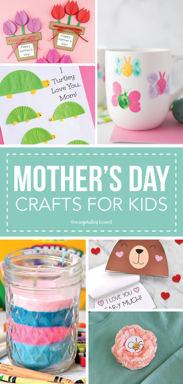 Mother's Day Crafts for Kids Horizontal Collage