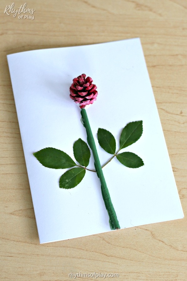 Pinecone Roses- Mother's Day Cards